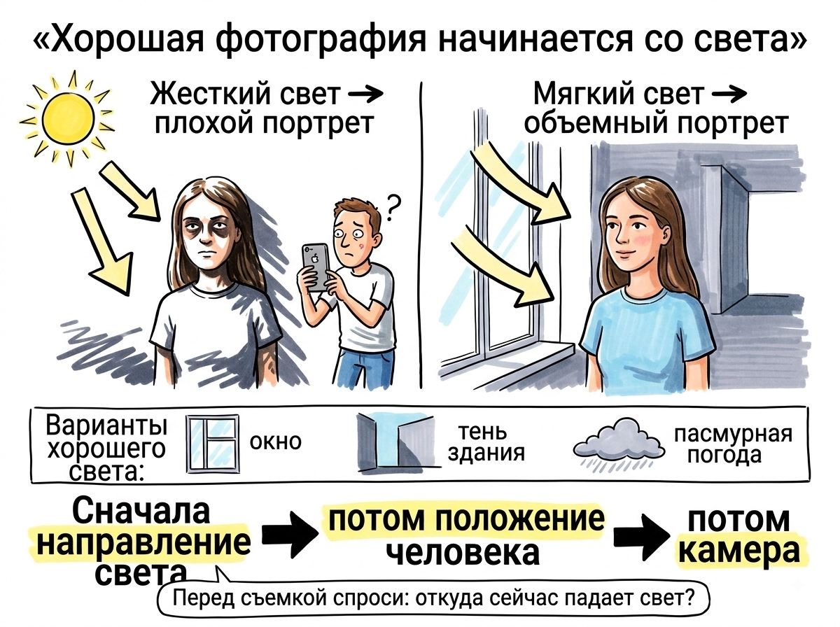 у хорошей фотографии - хороший свет