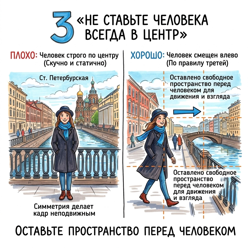 не ставьте человека всегда в центр