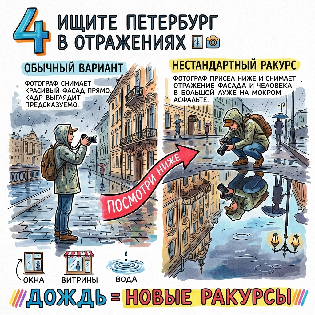 используйте отражение как новый ракурс