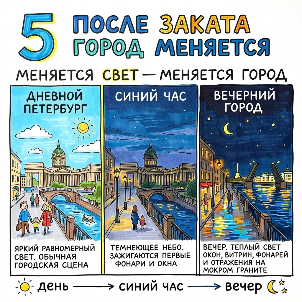снимайте город не только утром