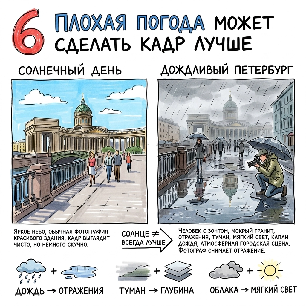 плохая погода делает кадр лучше